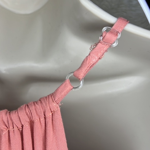 Coral pink halter maxi sundress, size Small by Daytrip - Picture 10 of 11